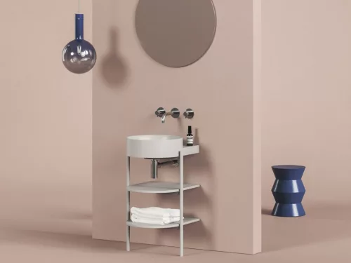 Yard 40 kerámiamosdó Smoke Grey, túlfolyó furat nélkül