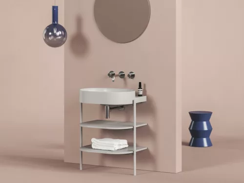 Yard 60 kerámiamosdó Smoke Grey, túlfolyó furat nélkül
