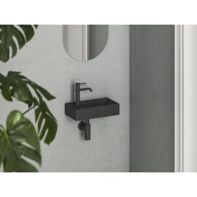 Veda Wall 40 kézmosó bal matt fekete