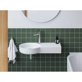   ARC 83/43 mosdó jobb fehér, túlfolyó nélkül, csaptelep furattal