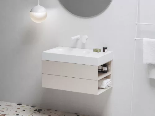Lite 80/60 mosdó jobb fehér, túlfolyó és csaptelep furat nélkül