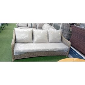 Kerti kanapé 3 személyes rattan, szürke (YH-C3626W/szür)